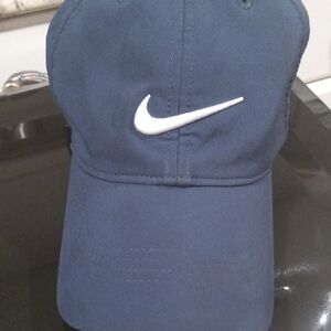 Nike Blue and White Athletic Hat